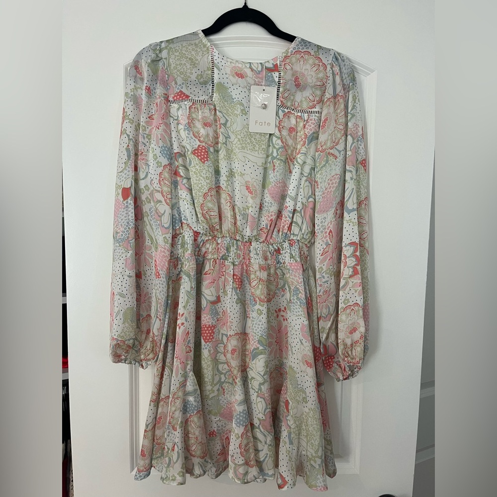 Fate Multicolor Floral Pattern Dress